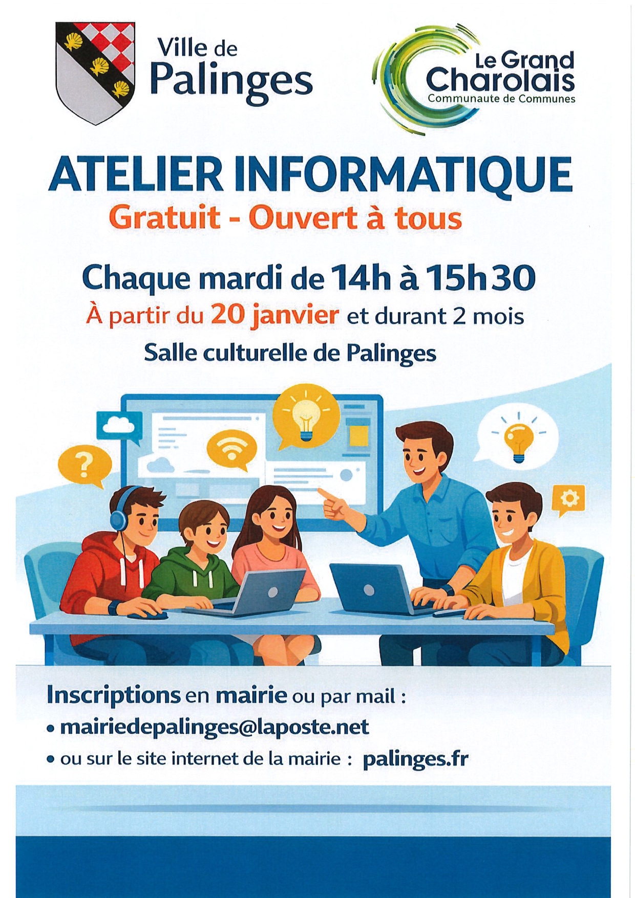 ATELIER INFORMATIQUE OUVERT A TOUS